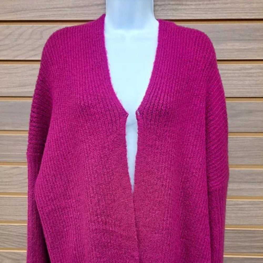 Open Cardigan Back Knitted Design "PURPLE"